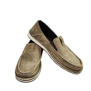 Ariat Cruiser Mens Slip On Loafer  Brown Leather Driving Moccasins Size 10.5D